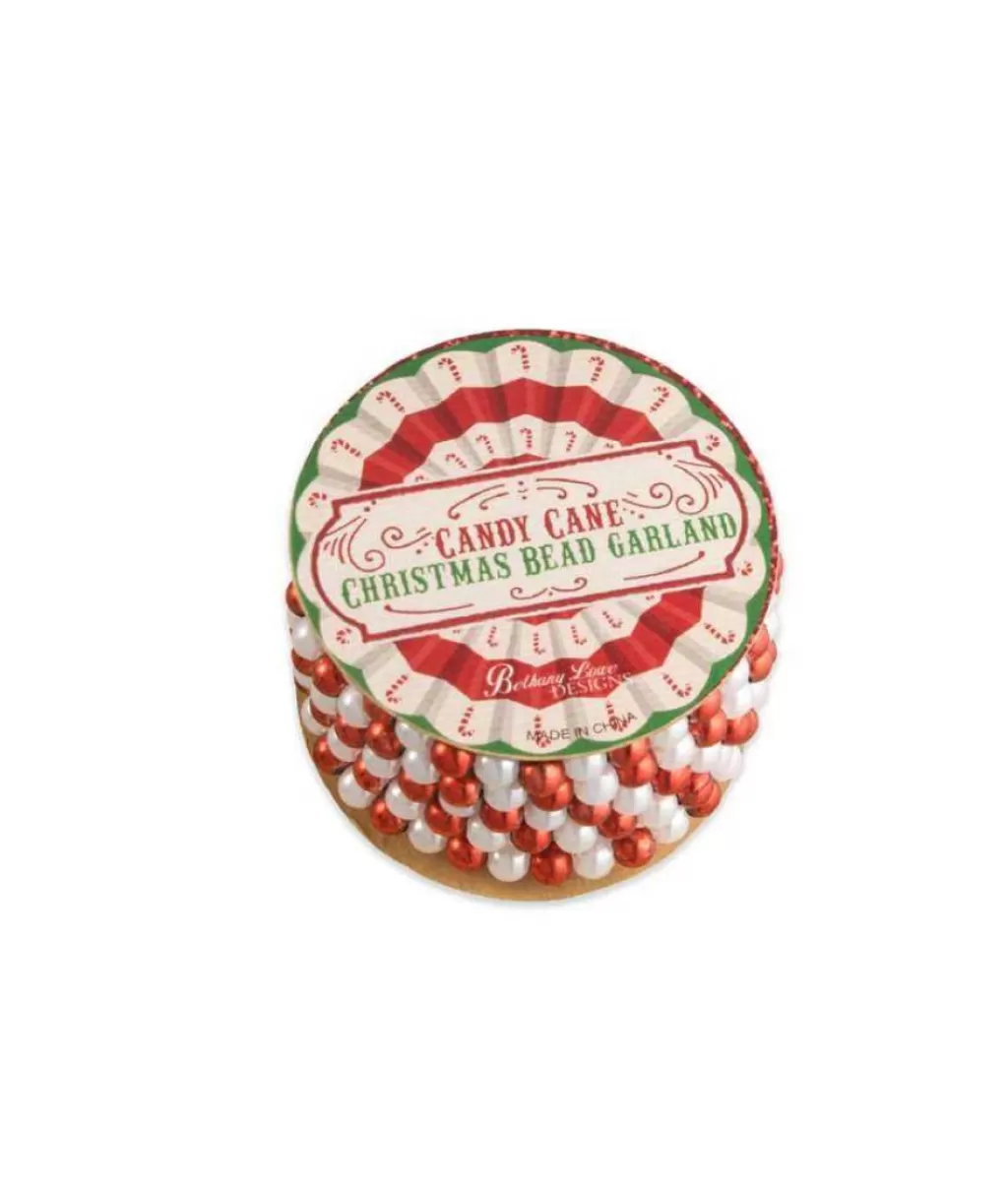 Bethany Lowe Lc9600 Candycane Mini Bead Grl Spool Hot