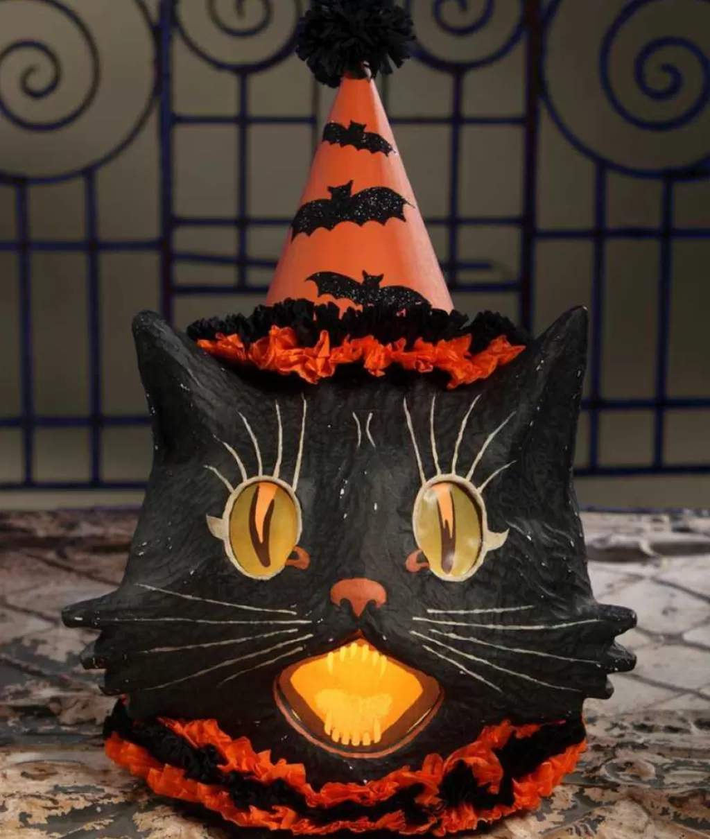 Bethany Lowe Tj4216 Sassy Cat Lantern Large Store