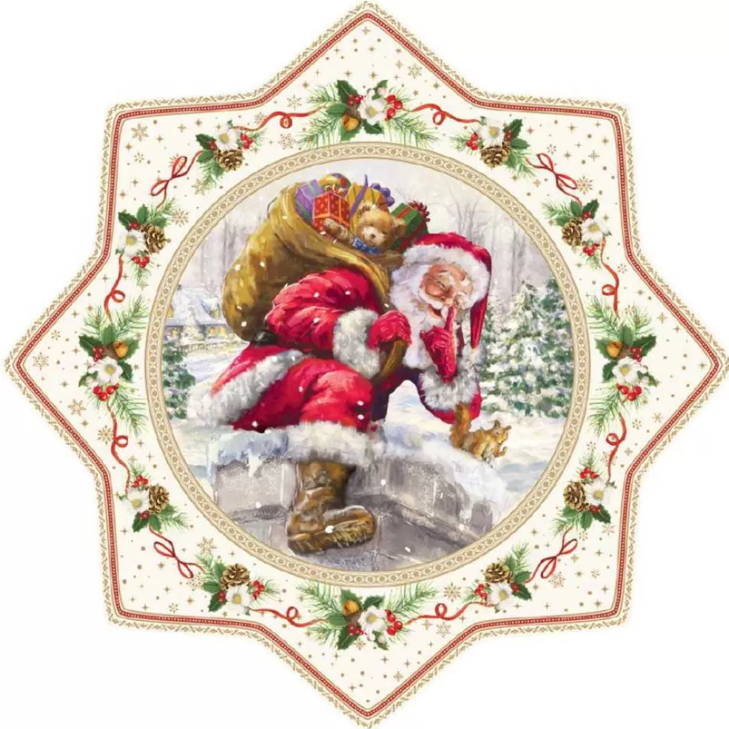 Easy Life Christmas Tableware: Cake Serving Plate In Porcelain Cheap