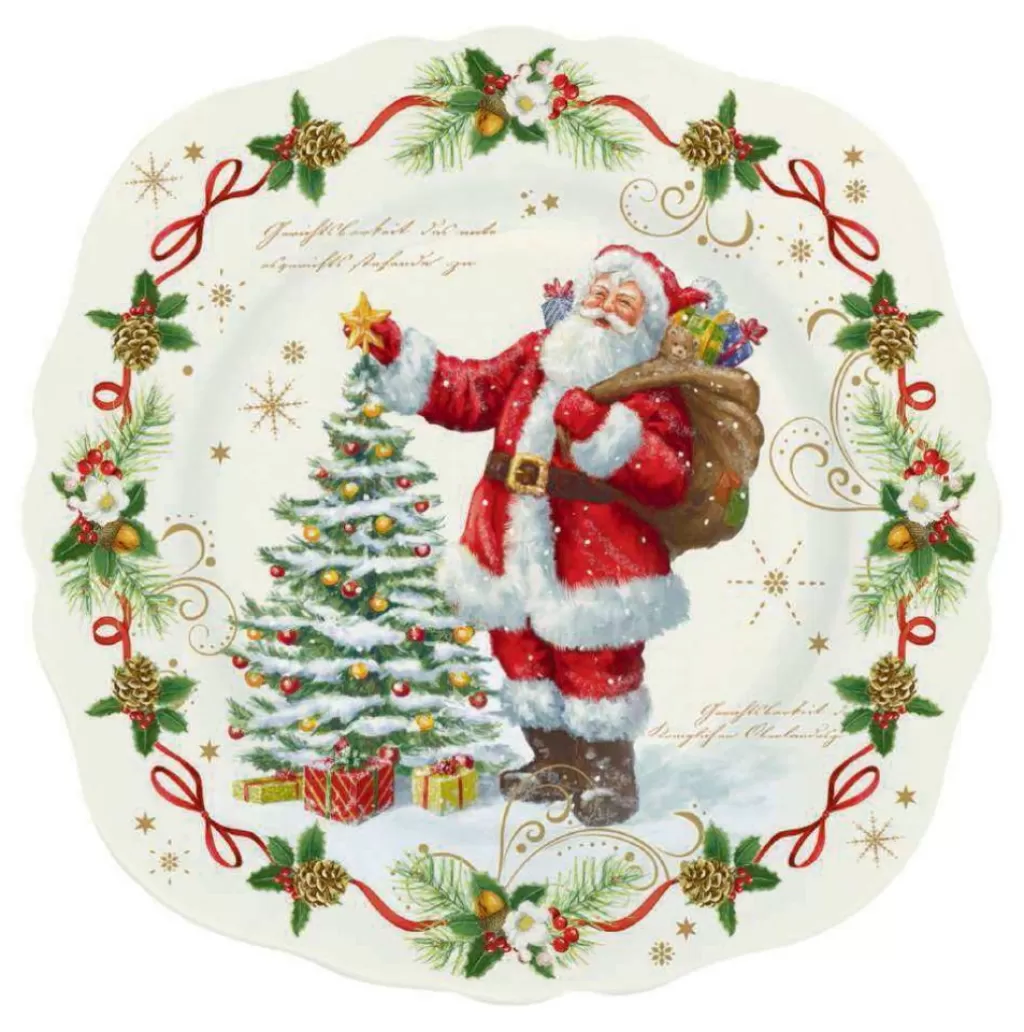 Easy Life Christmas Tableware: Dessert Plate In High Quality Fine China Hot