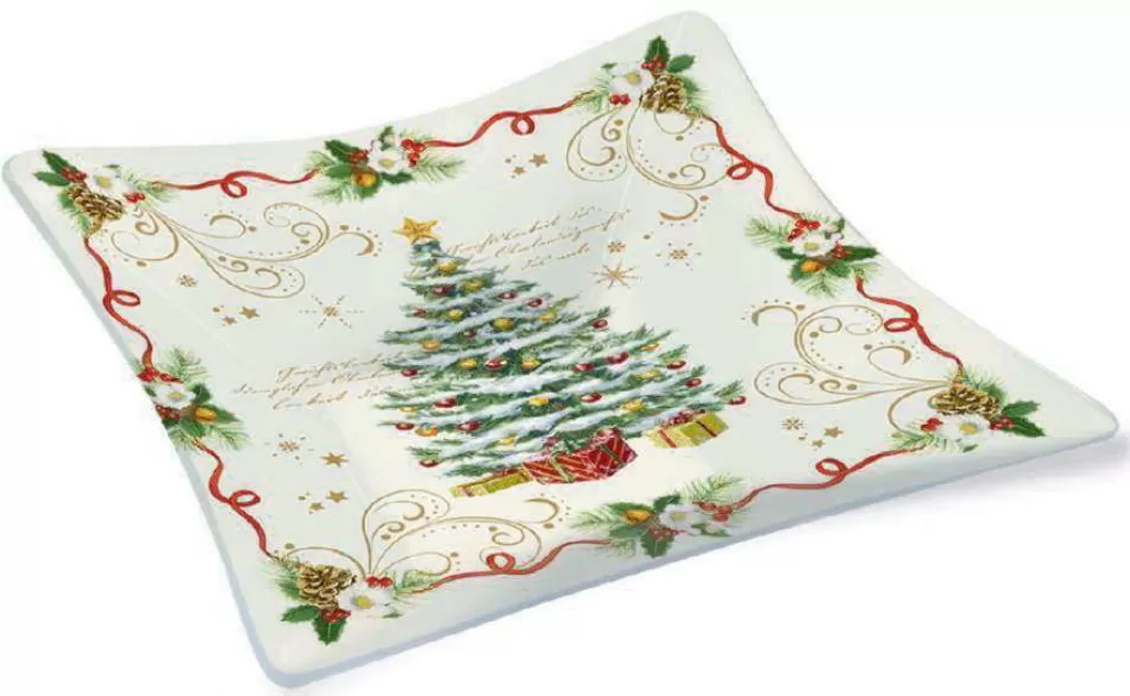 Easy Life Christmas Tableware: Fine Quality Glass Bowl In Gift Box Sale