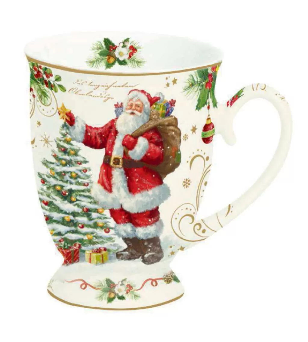 Easy Life Christmas Tableware: Footed Mug In High Quality Fine China Sale