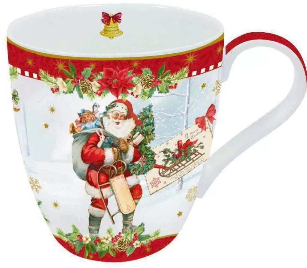 Easy Life Christmas Tableware: Mug In Porcelain In Colour Box Cheap