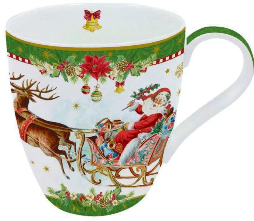 Easy Life Christmas Tableware: Mug In Porcelain In Colour Box Outlet