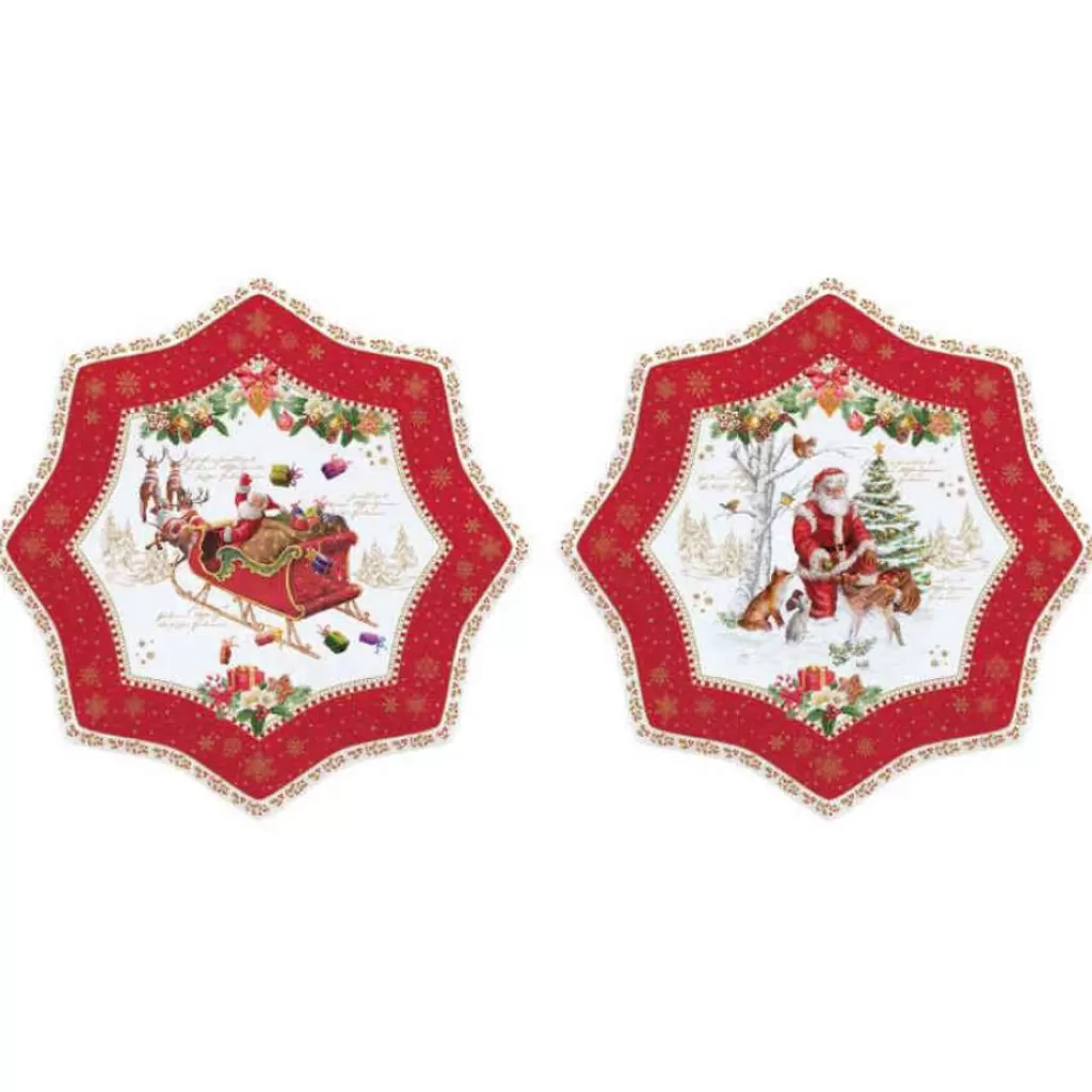 Easy Life Tableware Set 2 Porcelain Dessert Plates 20 Cm New
