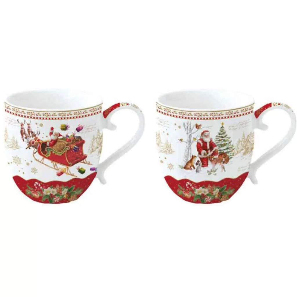 Easy Life Tableware Set 2 Porcelain Mugs 370 Ml Hot
