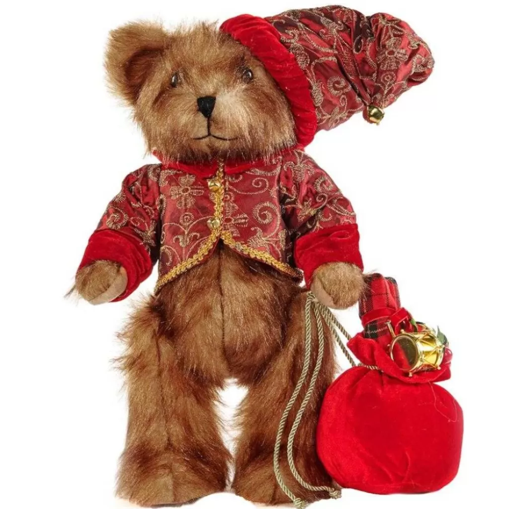 Goodwill Belgium Furry Santa Bear With Bag C 16010 Best Sale