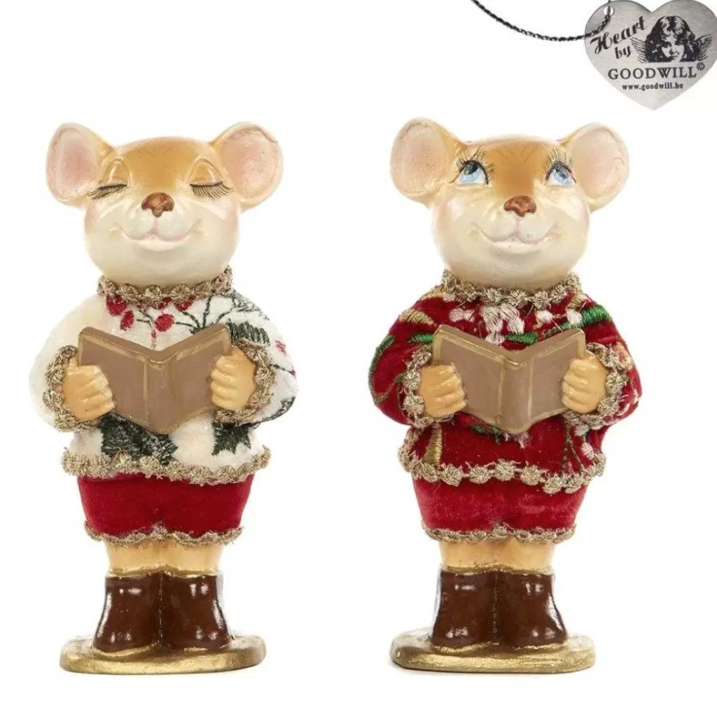 Goodwill Belgium Holly Santa Choir Mouse 2 Assorted B 94415 Online