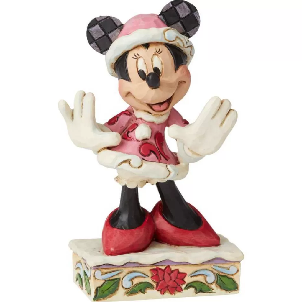 Jim Shore Festive Fashionista (Minnie Mouse Christmas Figurine) 6002843 Outlet