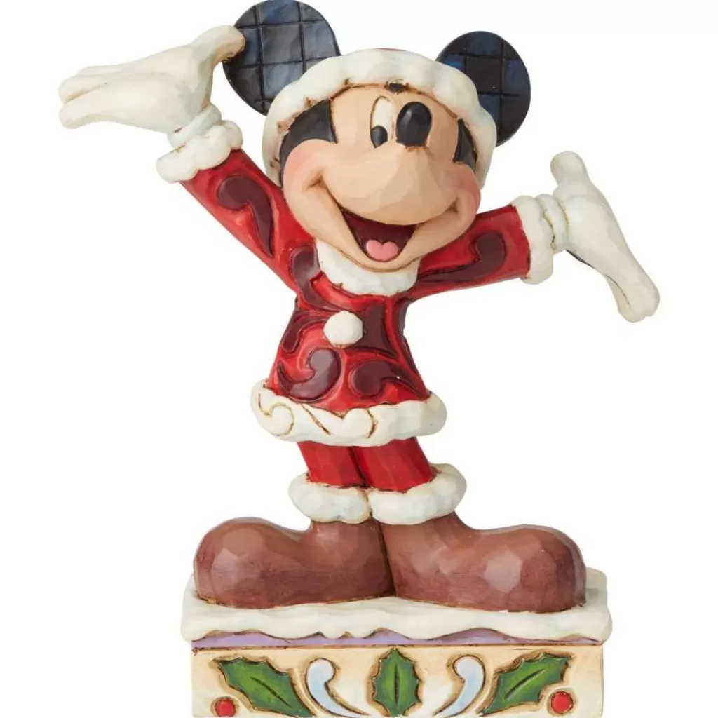 Jim Shore Tis A Splendid Season (Mickey Mouse Figurine) 6002842 Cheap