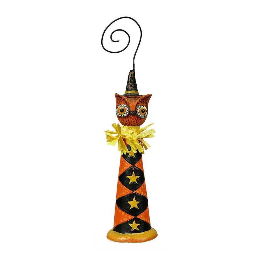 Bethany Lowe Jp8882 Johanna Parker Decorative Halloween Owl Horn Ornament Best Sale