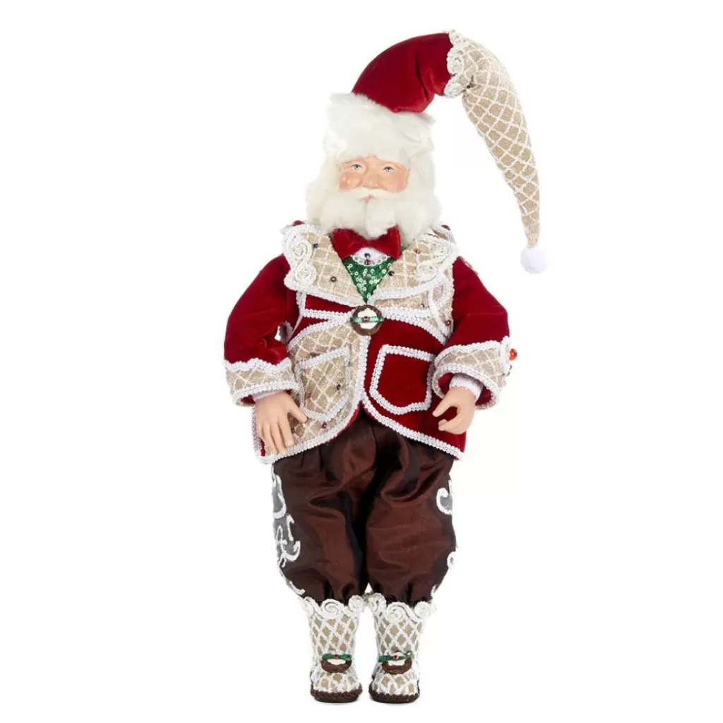 Katherine Collection Katherine's Collection Sweet Xmas Santa Doll Red/Brown 28-828252 28-828252 New