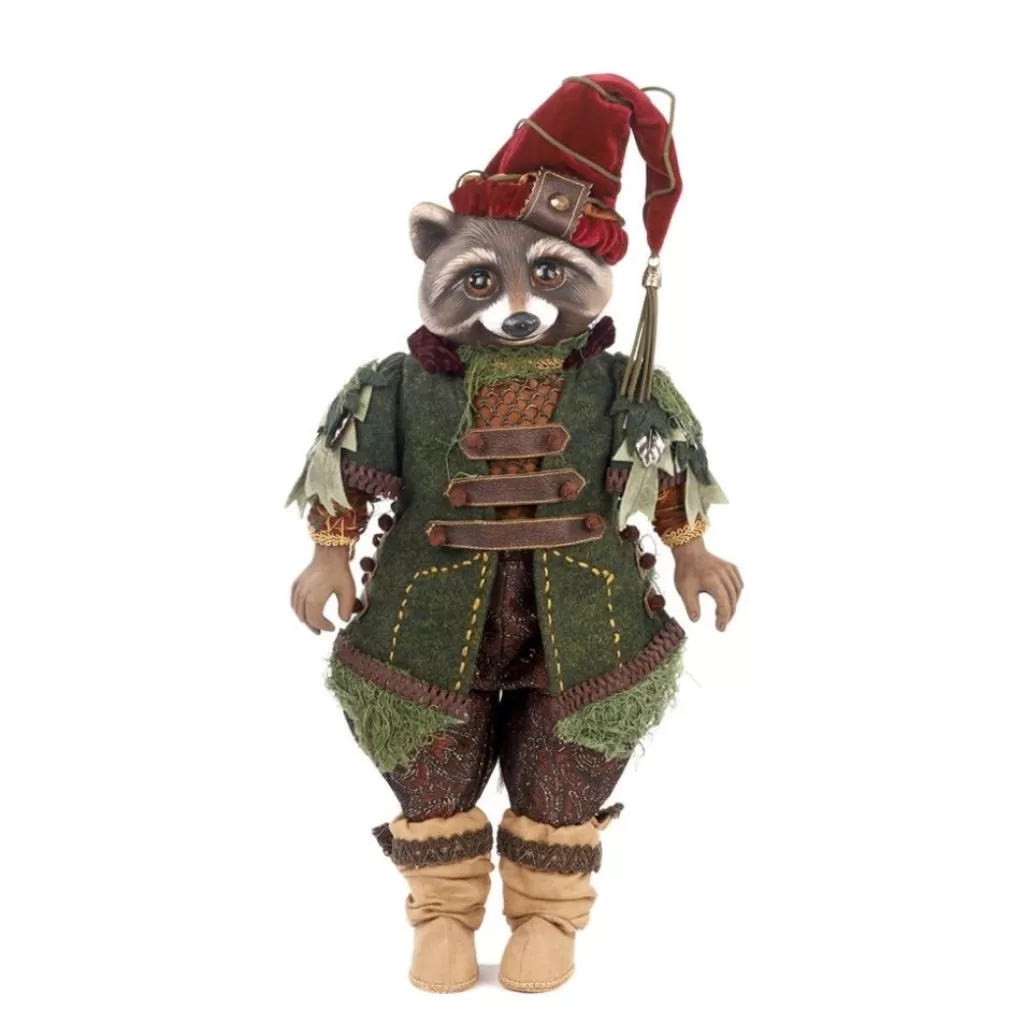 Katherine Collection Katherine's Collection Woodland Racoon Doll With Stand Kc 28-728477 Cheap