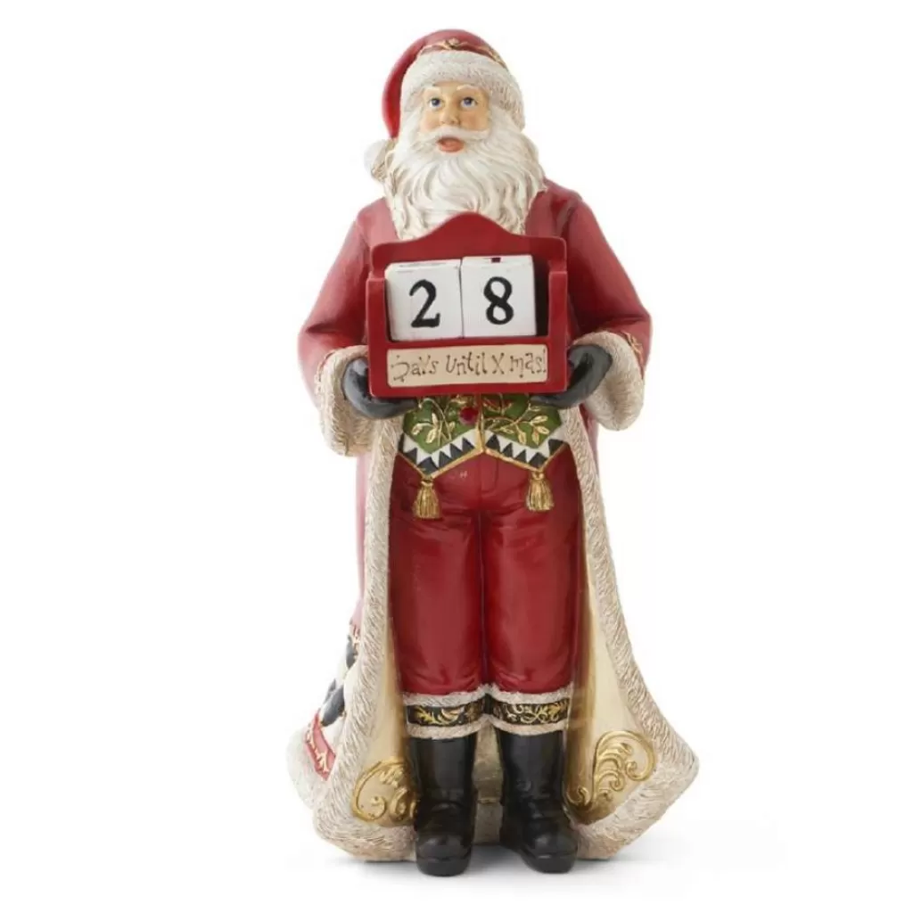 KKInteriors K&K Interiors 53057A - Resin Santa W/Christmas Countdown Blocks Discount