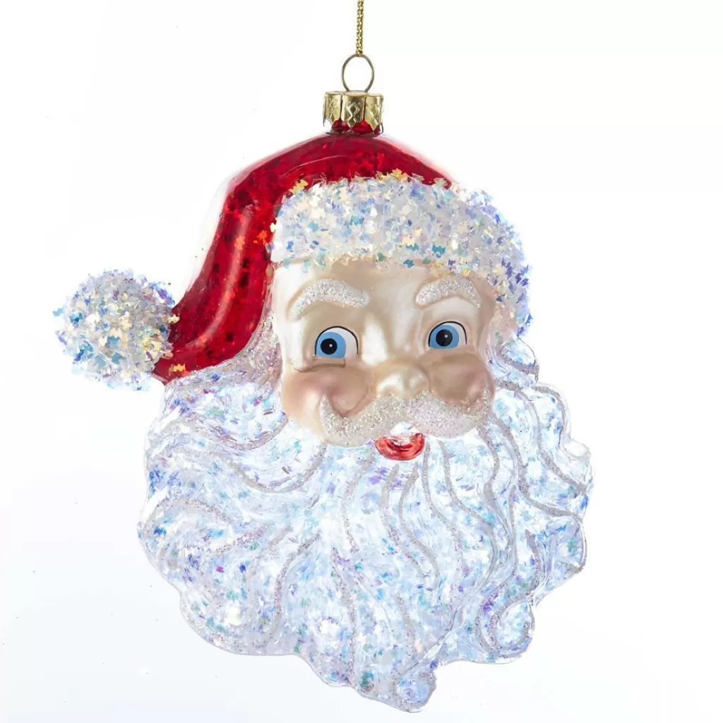 Kurt Adler Nyc T2290 Glass Santa Head Ornament Best