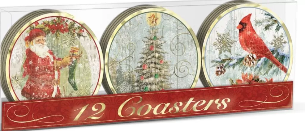 Goodwill Laminated Coaster Santa Box G 43151 Cheap