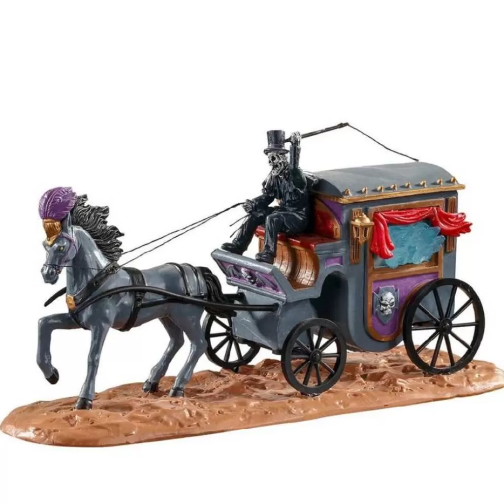 Lemax Phantom Coach 03517 - Spooky Town Halloween Village Flash Sale