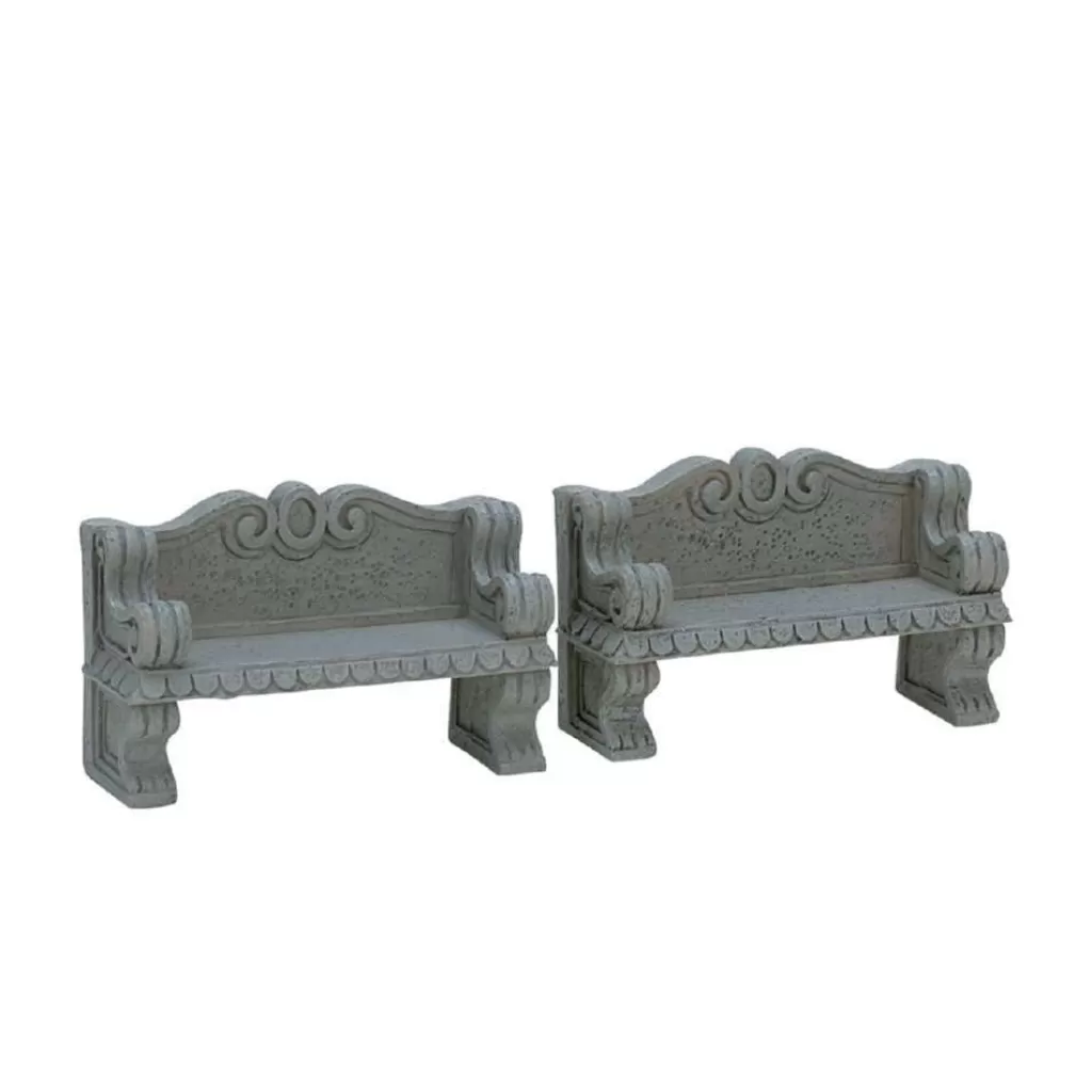 Lemax Stone Bench, Set Of 2 74612 General Fashion