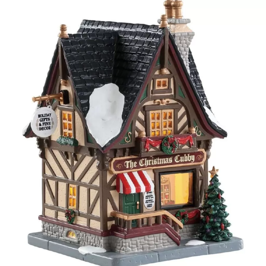 Lemax The Christmas Cubby, B/O Led 85387 Caddington Village Discount