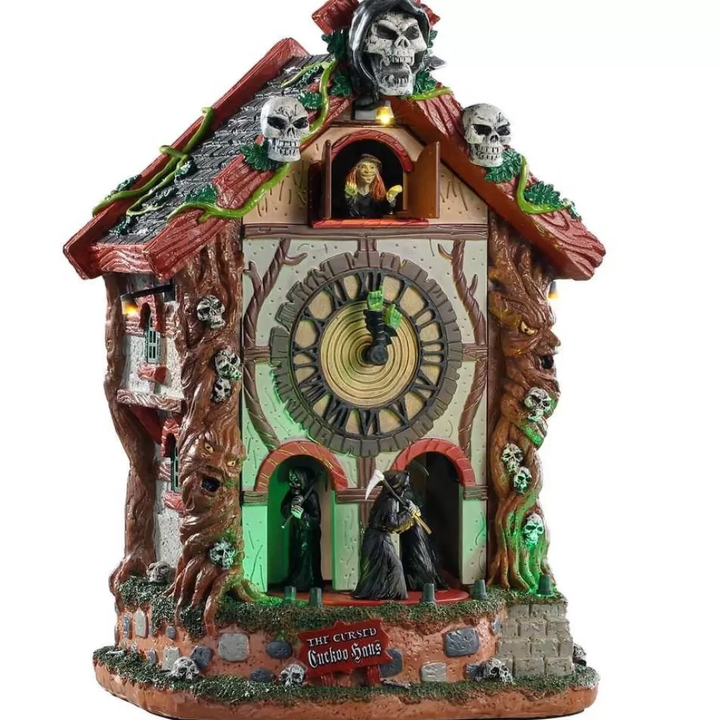 Lemax The Cursed Cuckoo Haus 95454 - Spooky Town Halloween Village Outlet