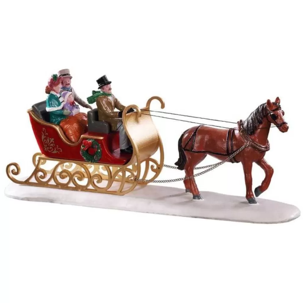 Lemax Victorian Sleigh Ride 93433 - Caddington Village Cheap