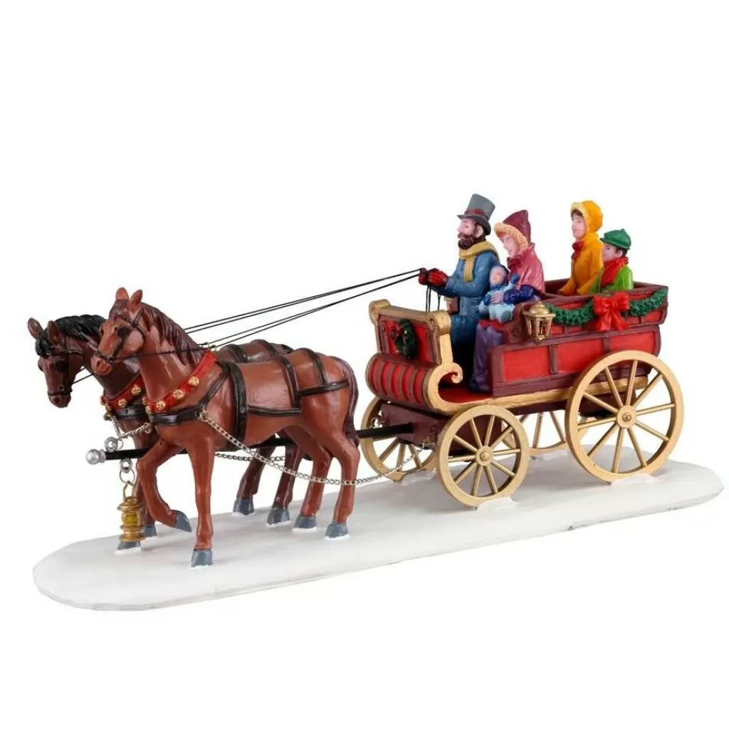 Lemax Village 2021 Carriage Cheer 13562 Cheap