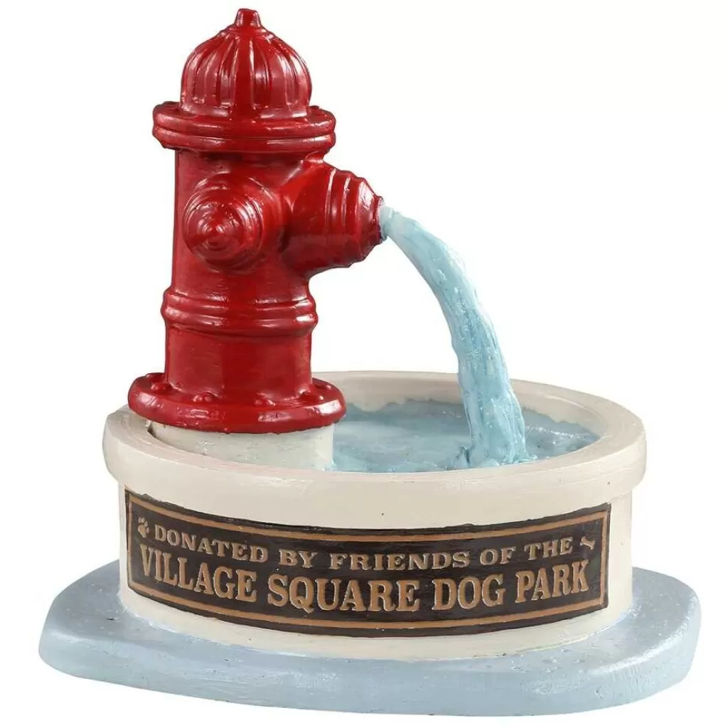 Lemax Village 2021 Dog Park Water Fountain 14843 Shop