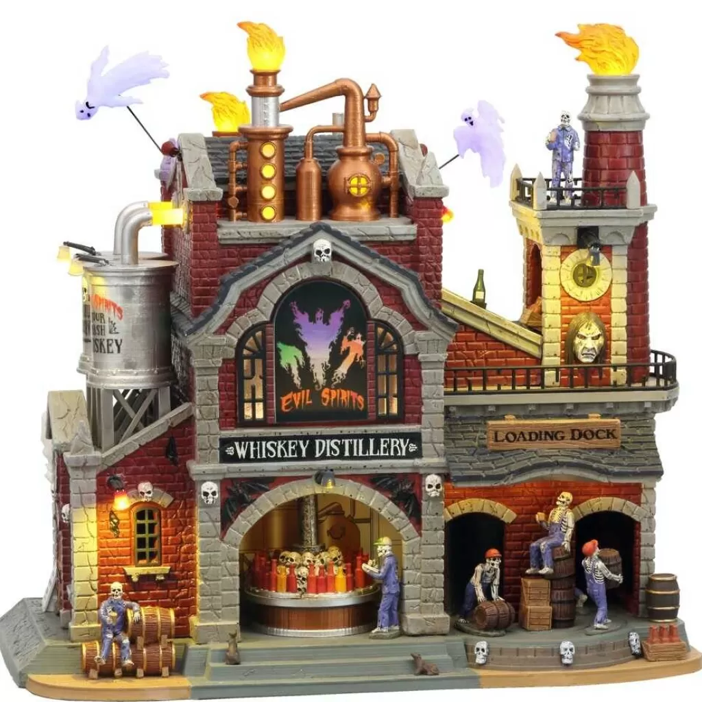 Lemax Village 2021 Evil Spirits Whiskey Distillery 15723 Shop