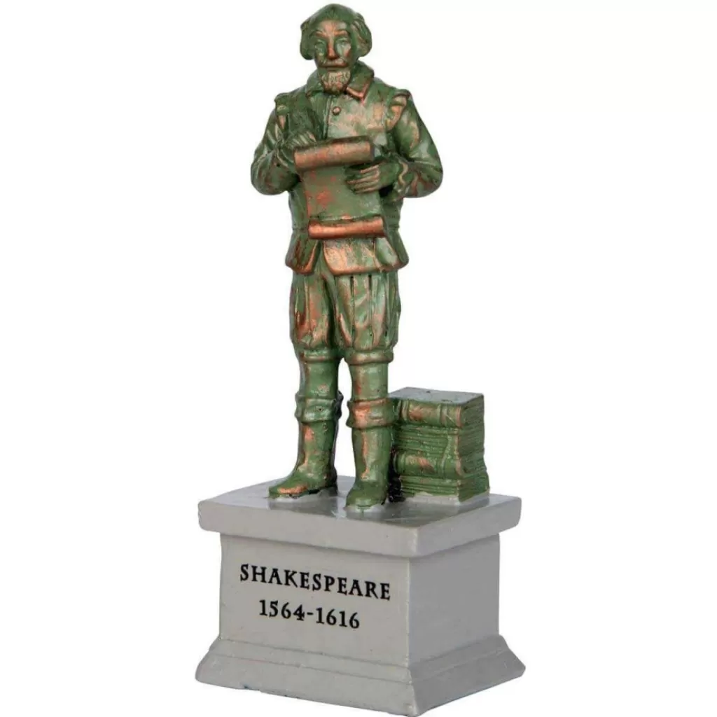 Lemax Village 2021 Park Statue – Shakespeare 64075 Hot