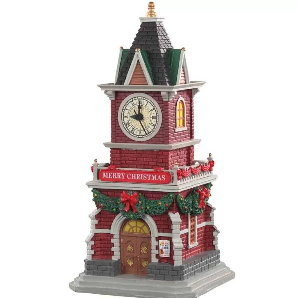 Lemax Village 2021 Tannenbaun Clock Tower 05679 Online