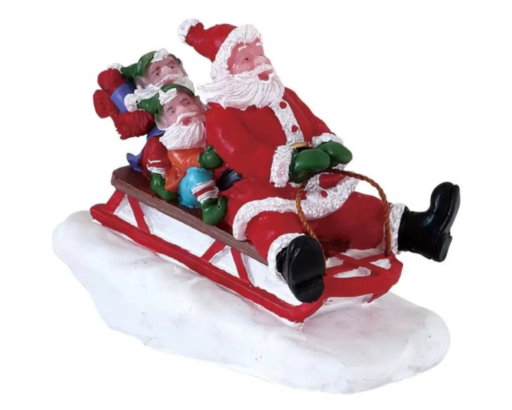 Lemax Village 72549 Sledding With Santa 72549 Hot