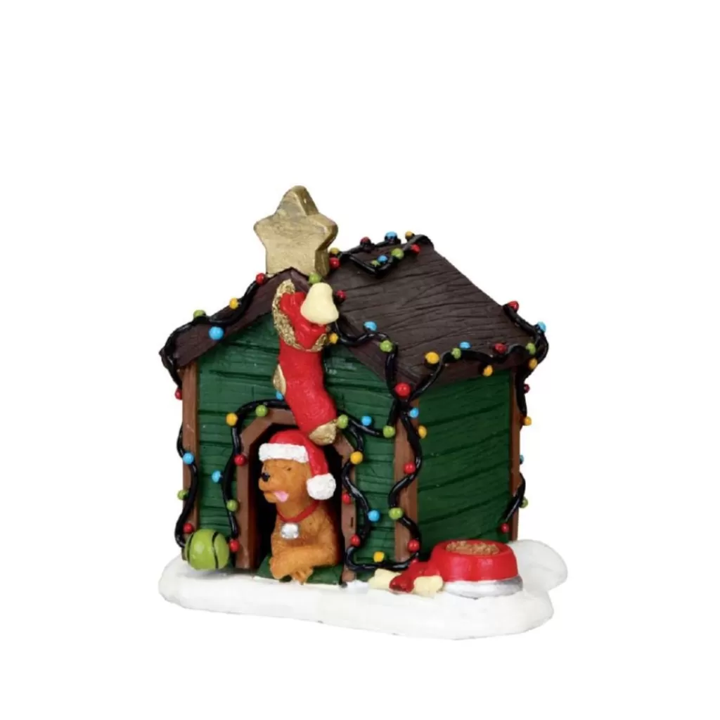 Lemax Villages Decorated Light Doghouse 02808 Clearance