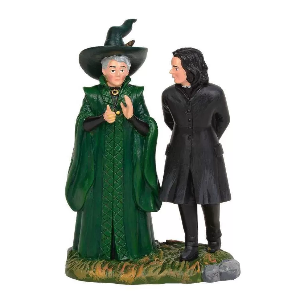 Department56 Professor Snape And Professor Minerva Mcgonagal 6003331 Harry Potter Village New