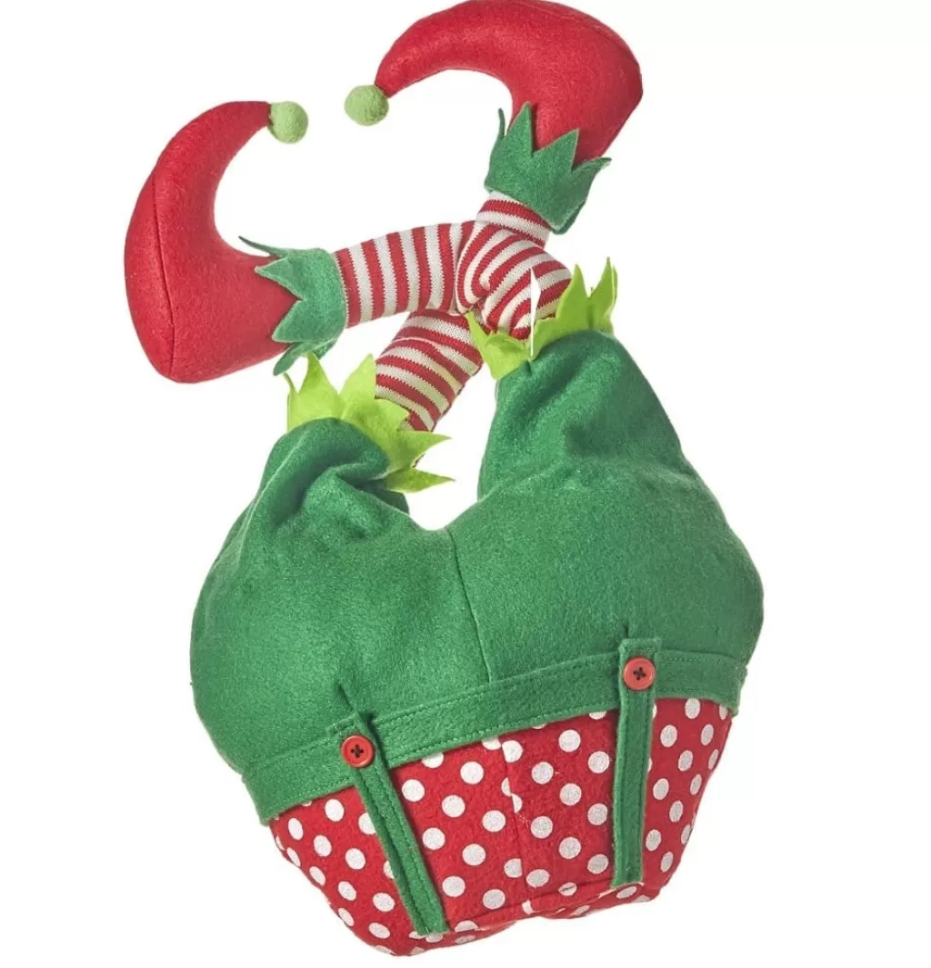 Raz Imports 20Inch Animated Musical Elf Legs 4116344 Green Best Sale