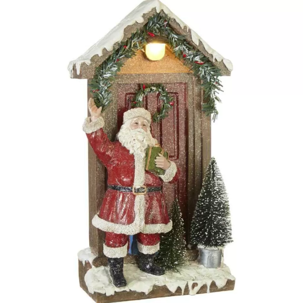 Raz Imports Lighted Santa At Door 3911115 Online