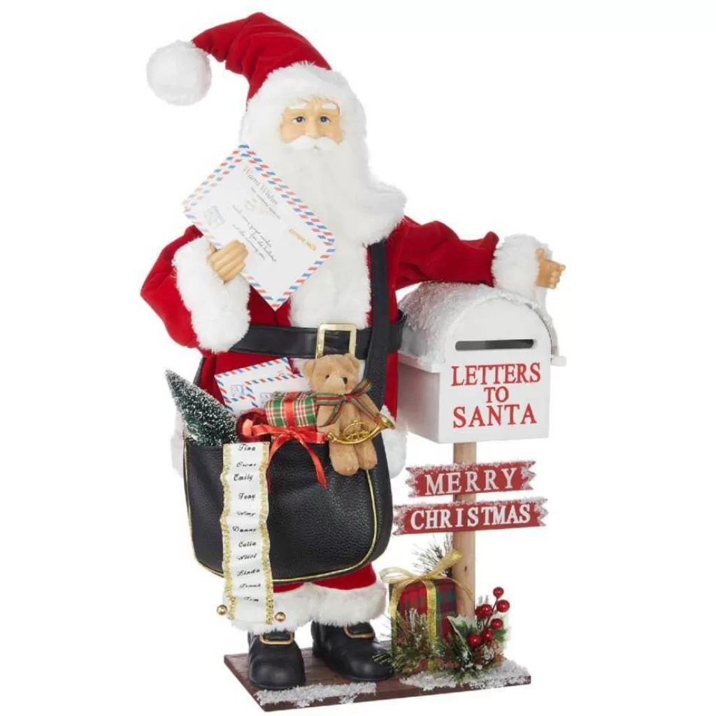 Raz Imports Santa With Mailbag 4015538 Outlet