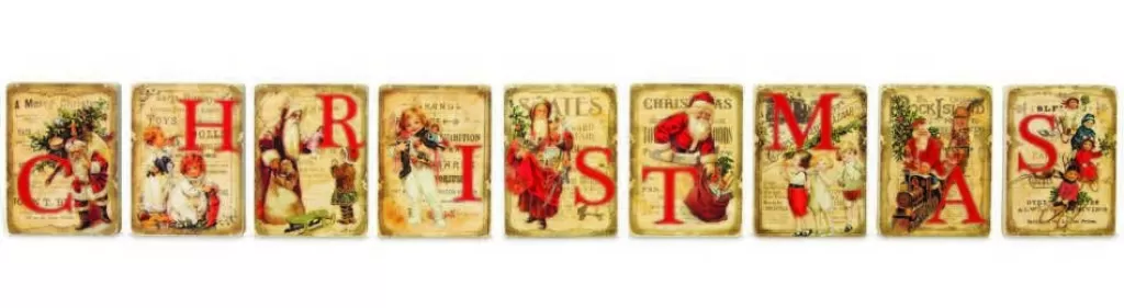 Bethany Lowe Rl5787 Christmas Puzzle Blocks Set Of 9 Online