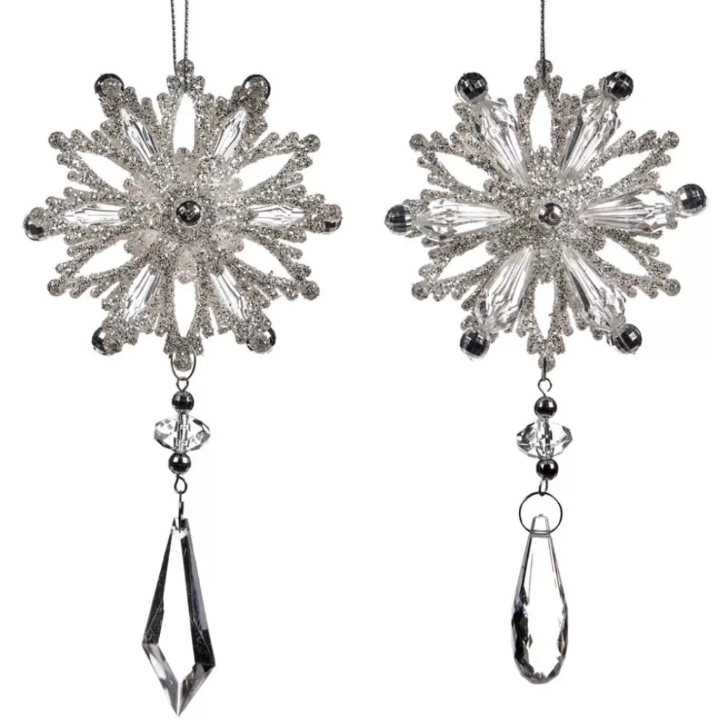 Goodwill Snowflake Dangle Ornament 2 Assorted Tr 27309 Discount