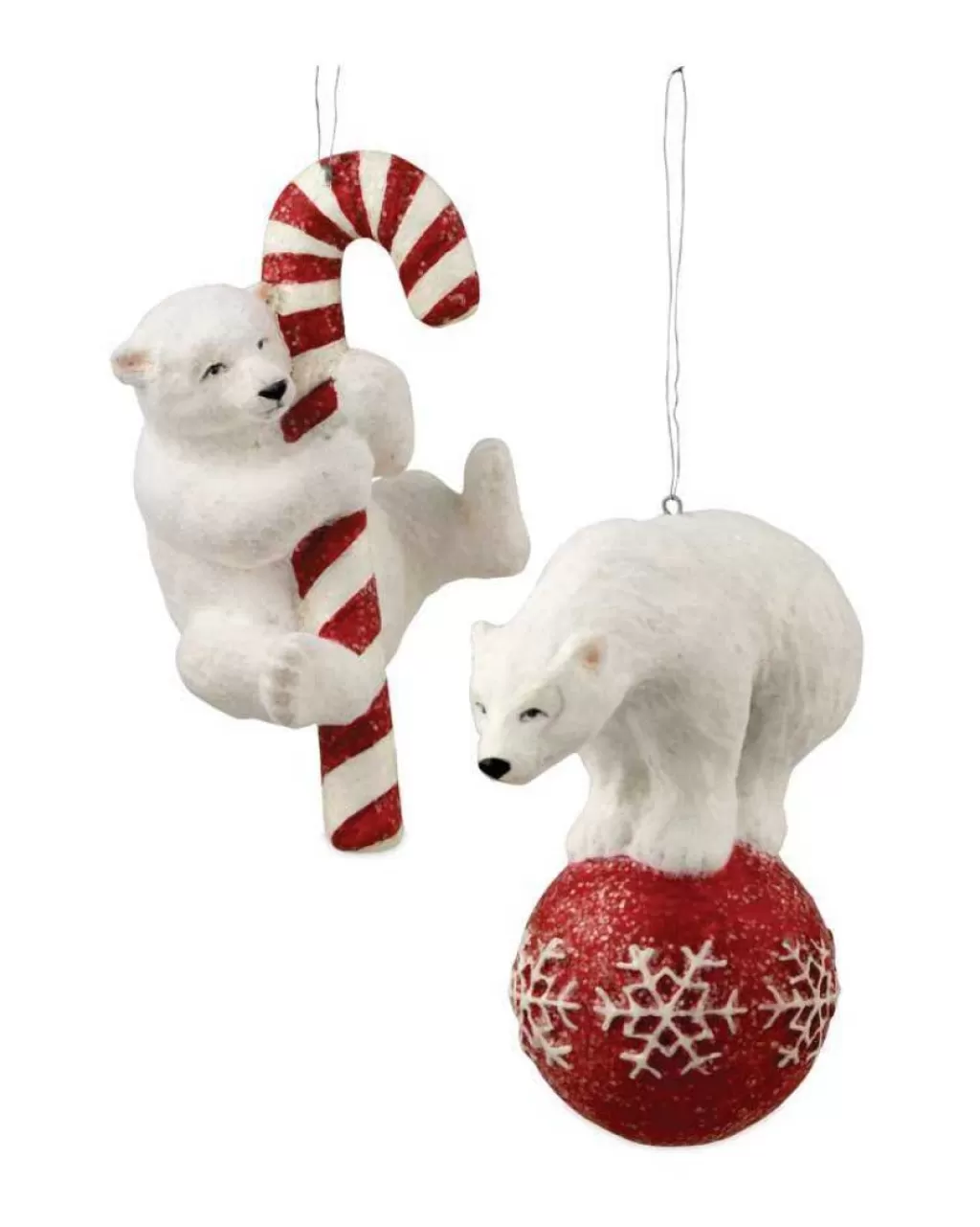 Bethany Lowe Td5062 Polar Bear Fun Ornament 2 Assorted Hot
