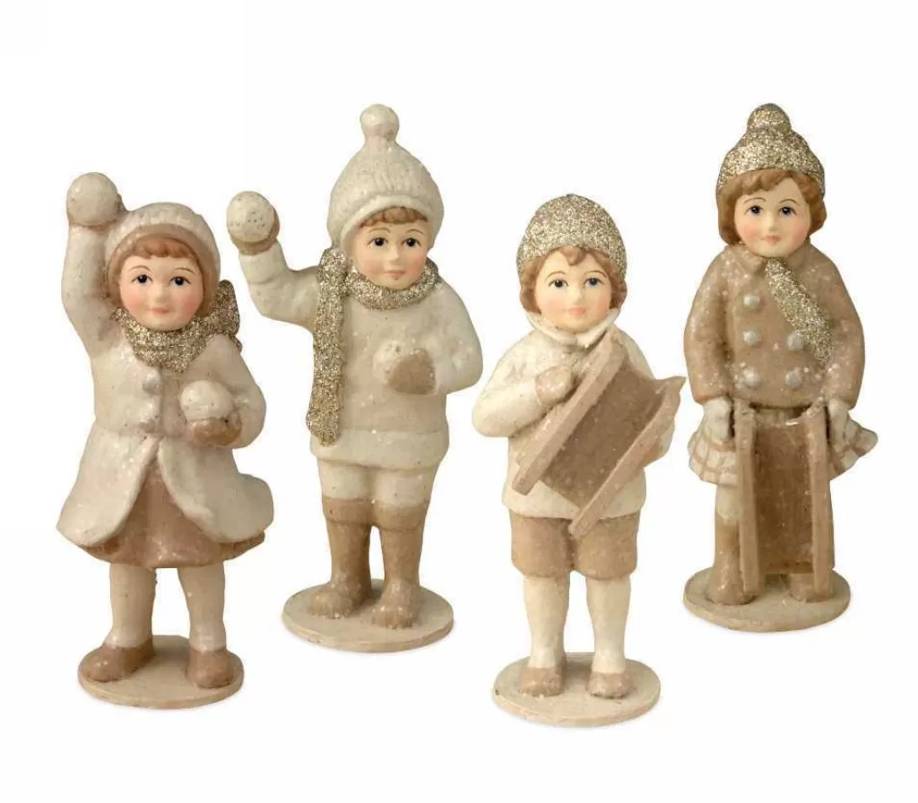 Bethany Lowe Td6103 Mini Tradtional Snow Child Christmas Ornaments New