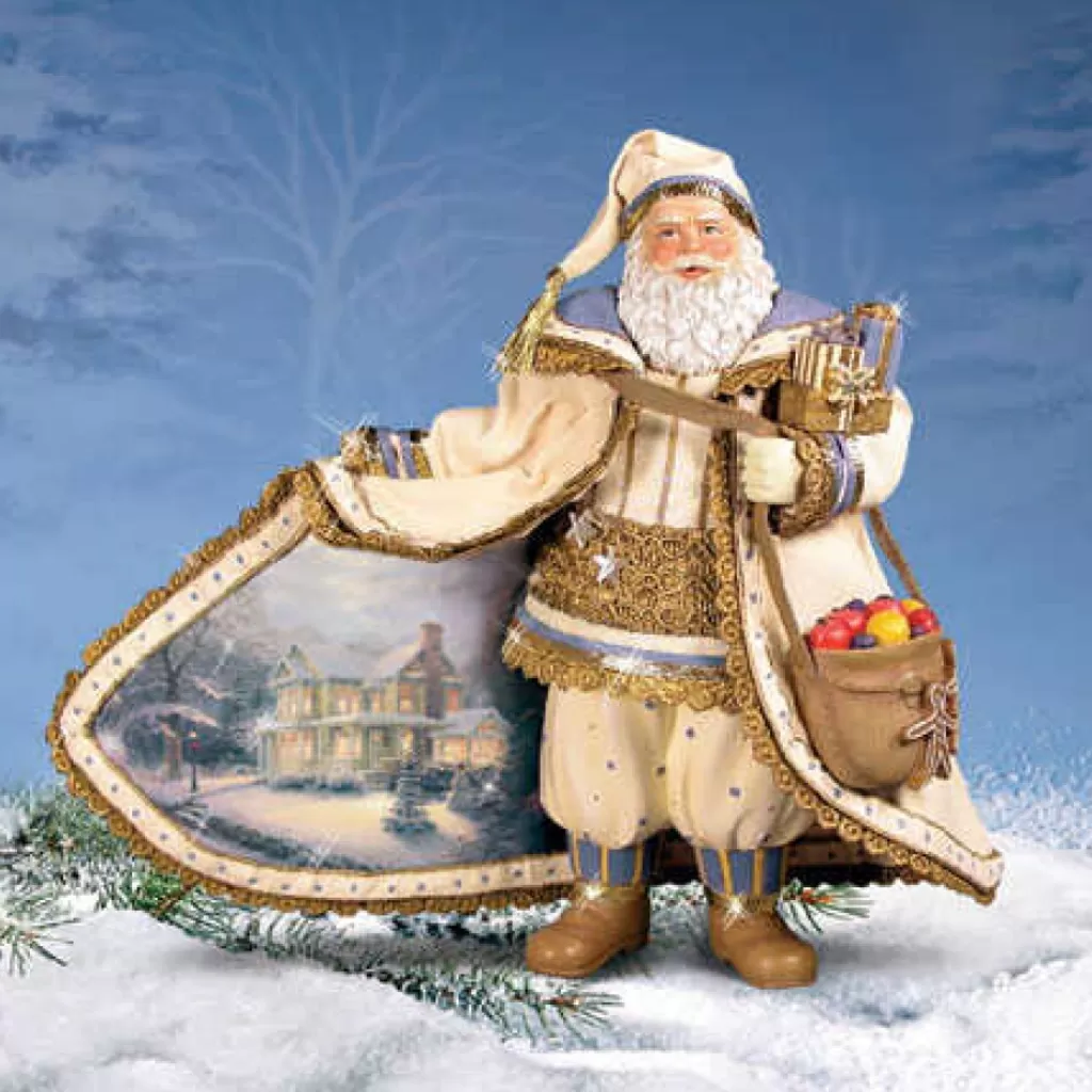 Thomas Kinkade Christmas Snowfall Santa 0319303004 Discount