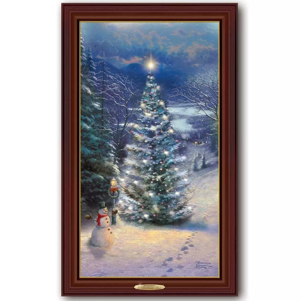 Thomas Kinkade O' Christmas Tree Canvas Print 01-22554-001 Bradford Exchange Shop