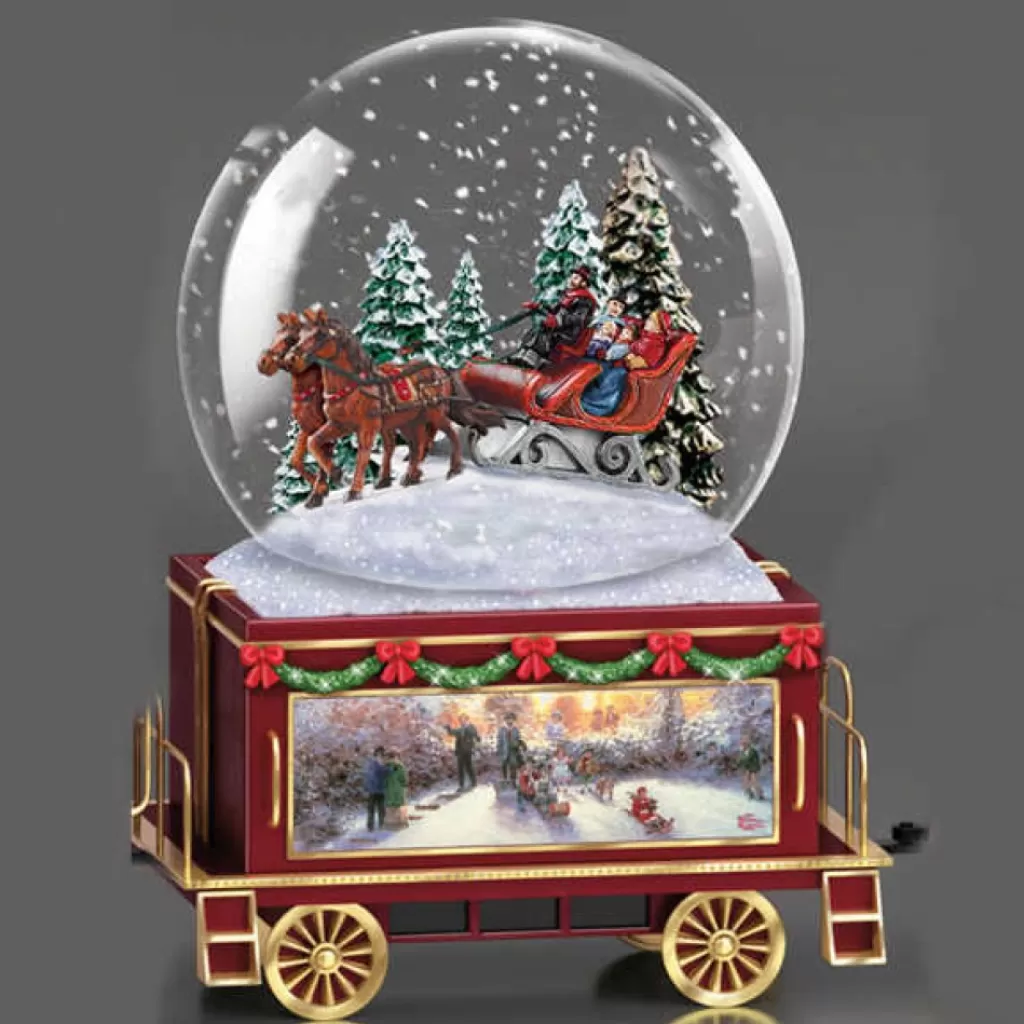 Thomas Kinkade Wonderland Express Miniature Snow Globe Collection - Winter Wonderland 01-11631-006 Clearance