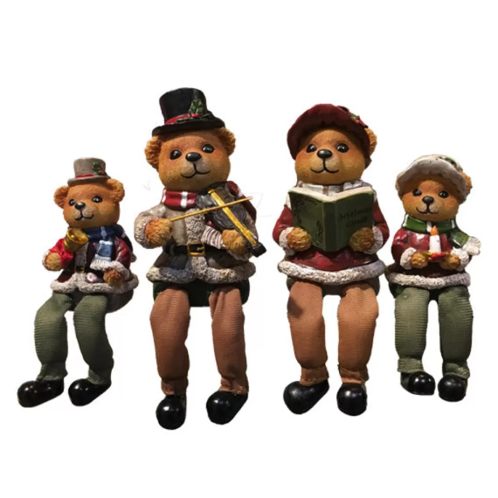 Willow Brooks Secret Christmas Bear Family Sitting On Shelf 4 Assorted Wb1200 Discount